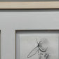 Modernes Triptychon Abstrakte Kunst – 3er Grafik im Holzrahmen