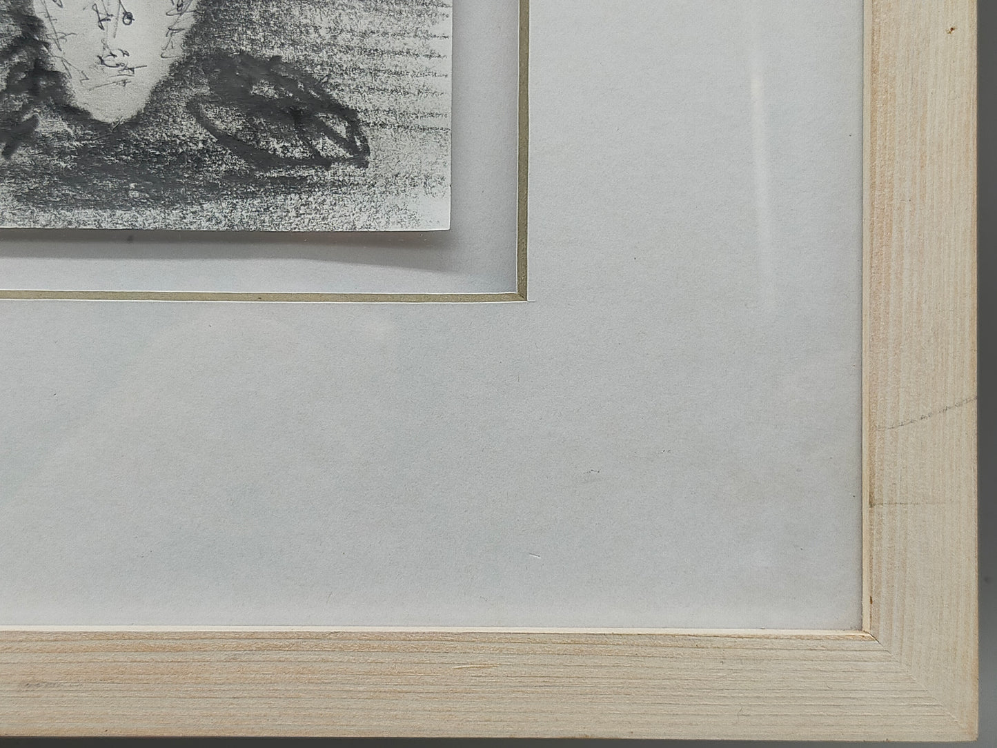 Modernes Triptychon Abstrakte Kunst – 3er Grafik im Holzrahmen