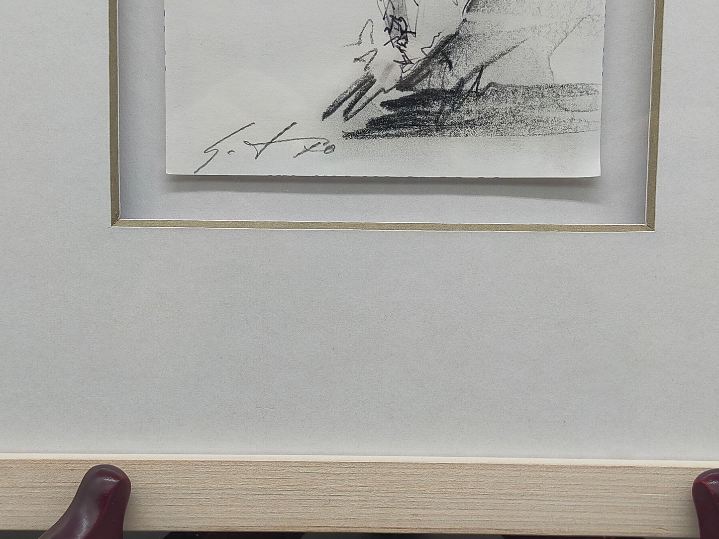 Modernes Triptychon Abstrakte Kunst – 3er Grafik im Holzrahmen