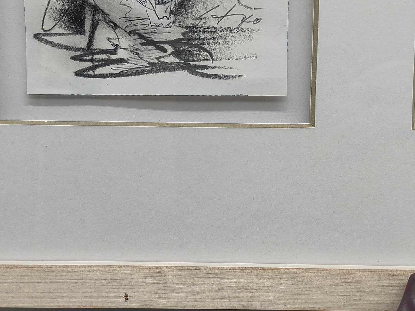 Modernes Triptychon Abstrakte Kunst – 3er Grafik im Holzrahmen