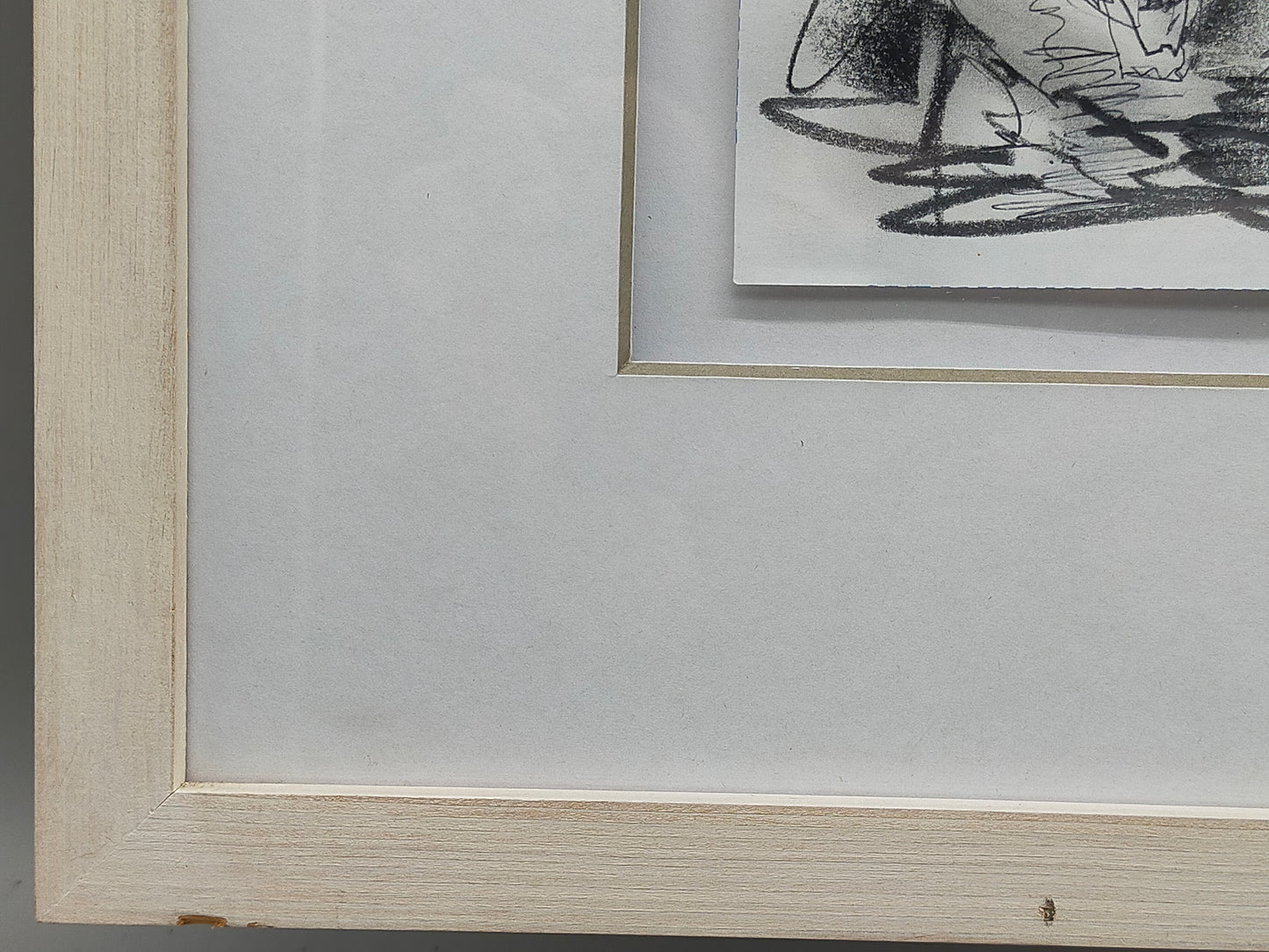 Modernes Triptychon Abstrakte Kunst – 3er Grafik im Holzrahmen