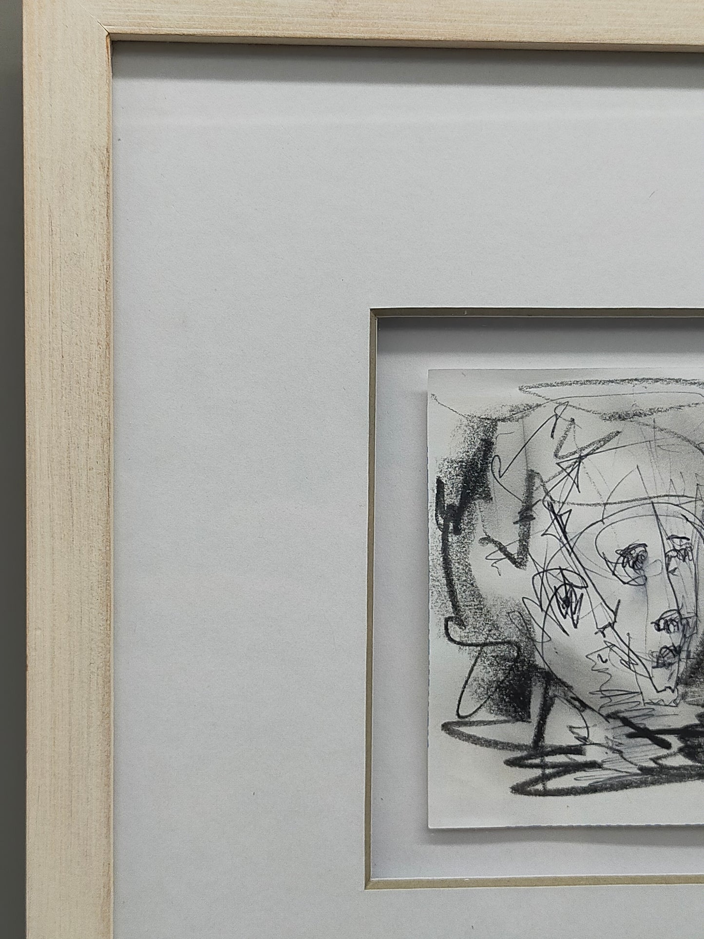 Modernes Triptychon Abstrakte Kunst – 3er Grafik im Holzrahmen