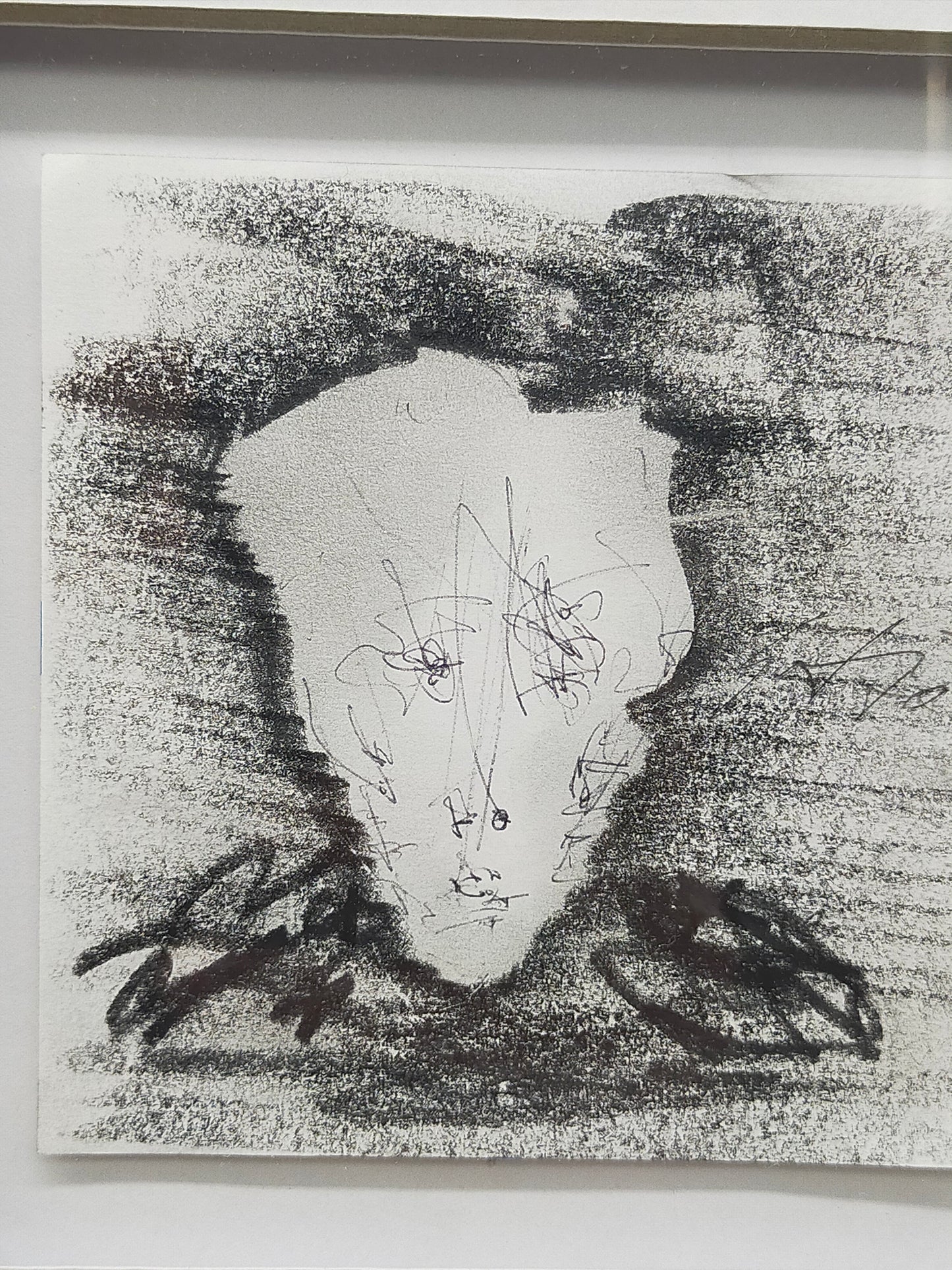 Modernes Triptychon Abstrakte Kunst – 3er Grafik im Holzrahmen