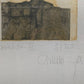Abstrakte Kunst Variation II – Signierte Farbradierung von Chumu 1984
