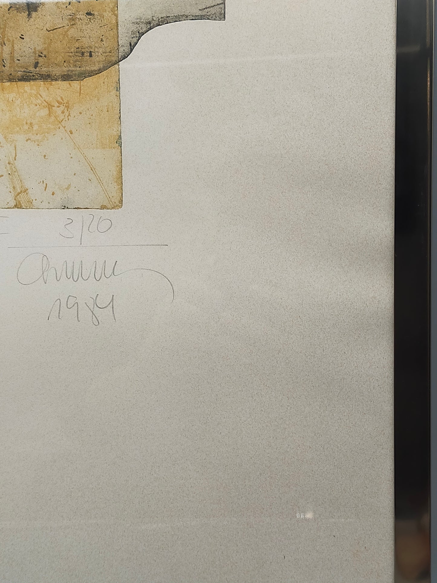 Abstrakte Kunst „Variation IV“ von Chumu (1984) – Signierter Kunstdruck