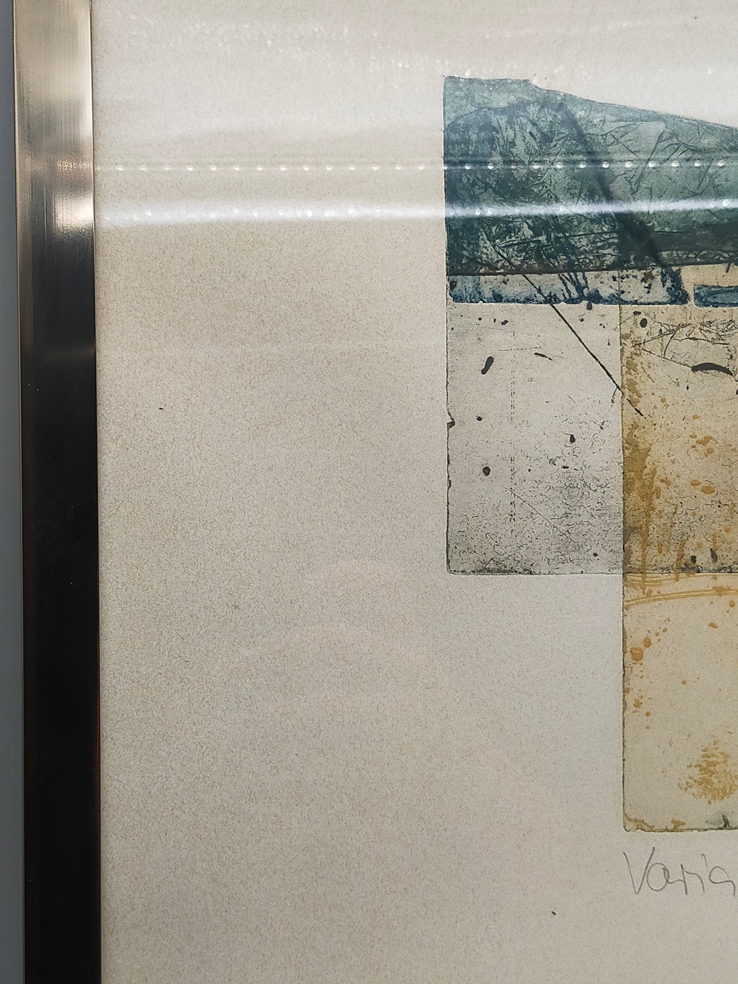Abstrakte Kunst „Variation IV“ von Chumu (1984) – Signierter Kunstdruck
