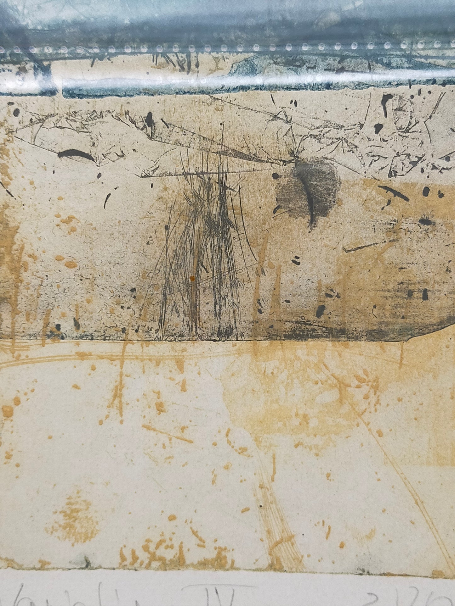 Abstrakte Kunst „Variation IV“ von Chumu (1984) – Signierter Kunstdruck