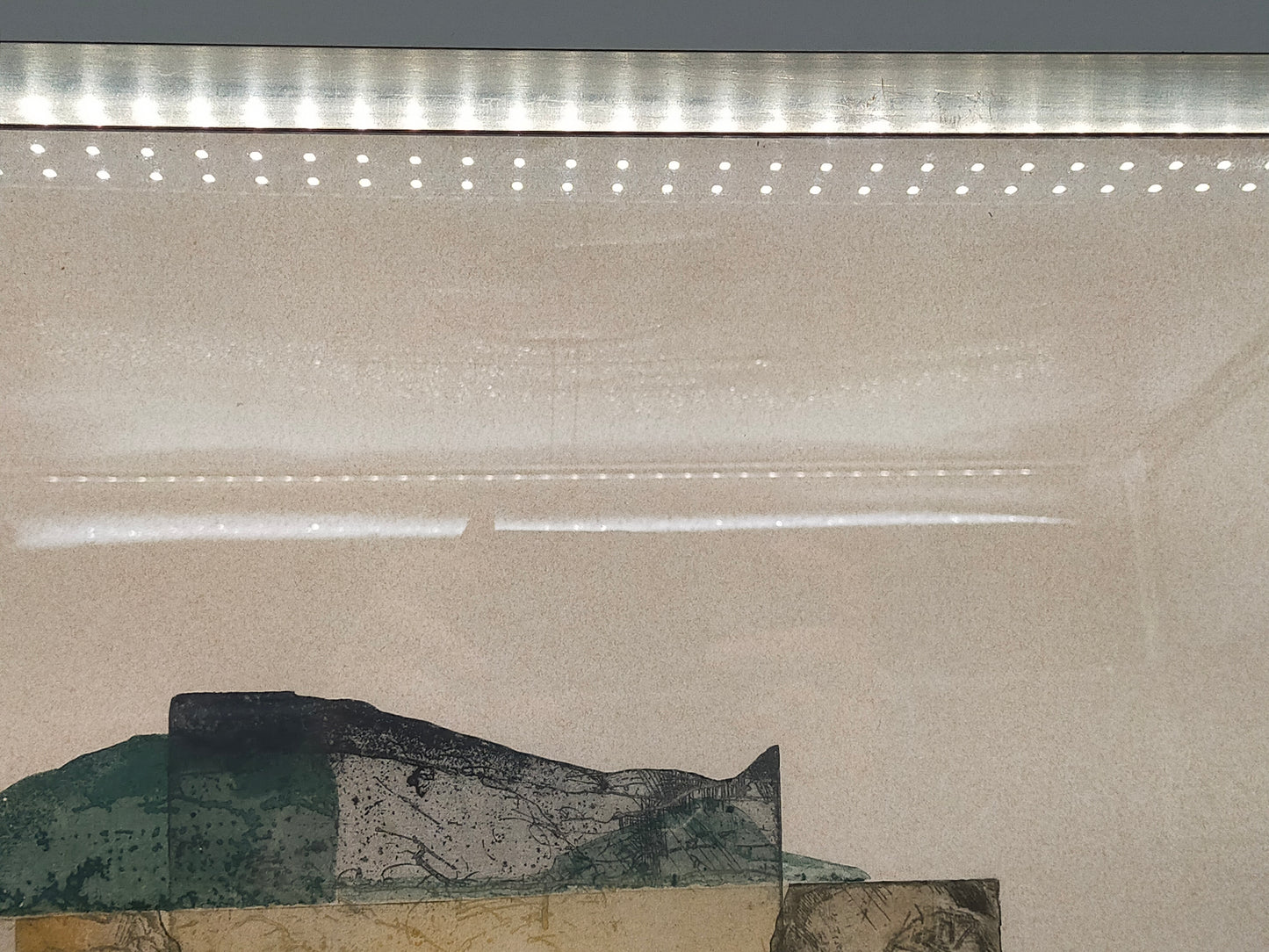 Künstlerischer Kunstdruck "Variation I" – von Chumu -  Abstraktes Bergmotiv 1989