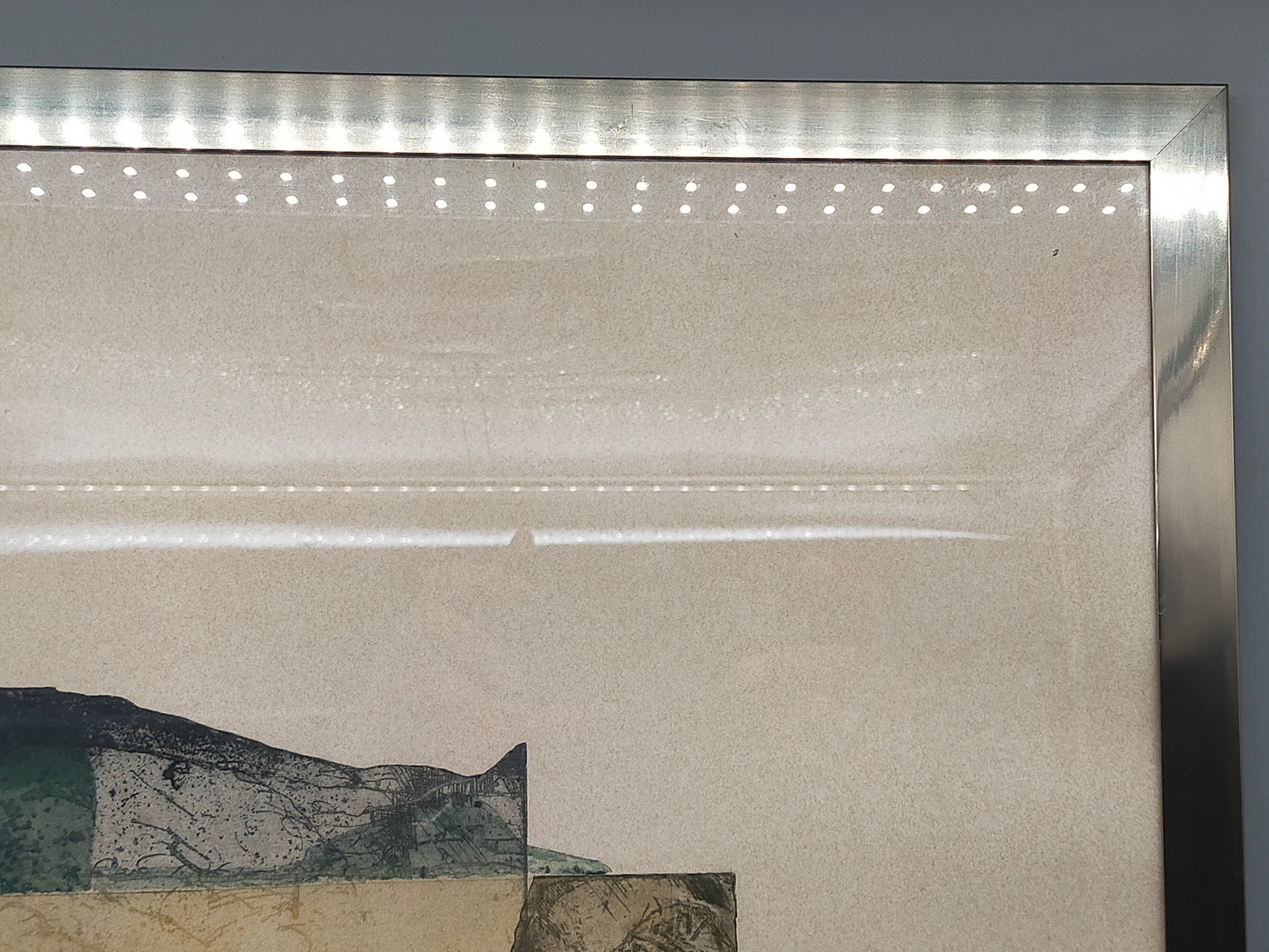 Künstlerischer Kunstdruck "Variation I" – von Chumu -  Abstraktes Bergmotiv 1989