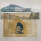 Künstlerischer Kunstdruck "Variation I" – von Chumu -  Abstraktes Bergmotiv 1989