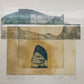 Künstlerischer Kunstdruck "Variation I" – von Chumu -  Abstraktes Bergmotiv 1989
