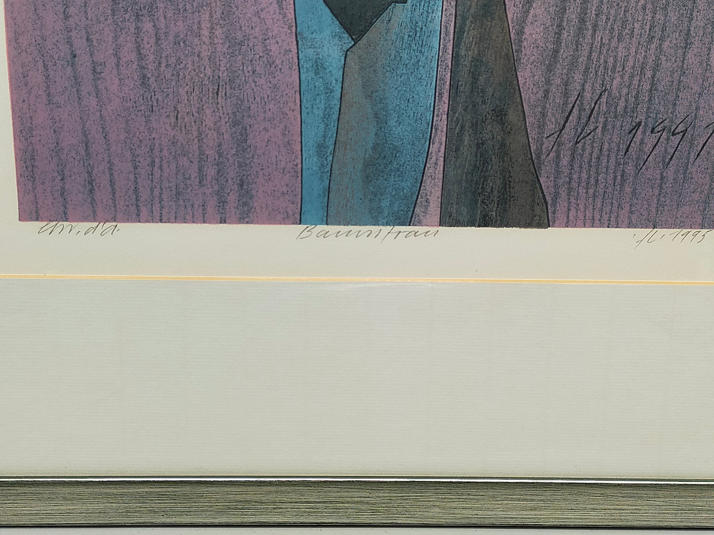 Franz Eggenschwiler „Baumfrau“ Holzdruck – Signiertes Kunstwerk 1991/1995