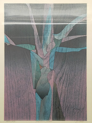 Franz Eggenschwiler „Baumfrau“ Holzdruck – Signiertes Kunstwerk 1991/1995