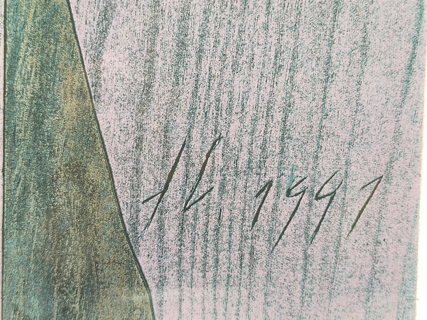 Franz Eggenschwiler „Baumfrau“ Holzdruck – Signiertes Kunstwerk 1991/1995