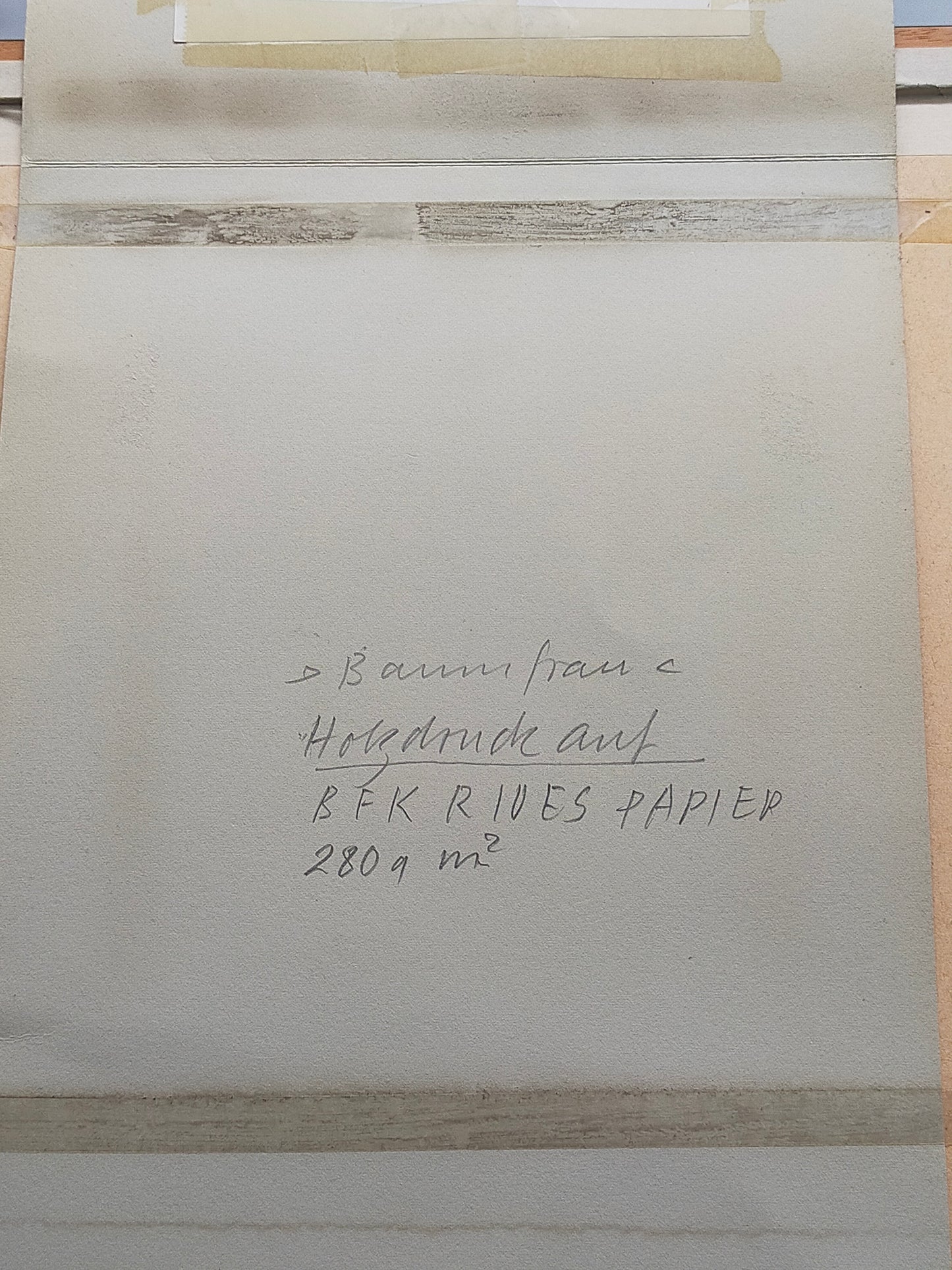 Franz Eggenschwiler „Baumfrau“ Holzdruck – Signiertes Kunstwerk 1991/1995