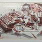 Originelles Schreibmaschinen-Stillleben – Künstlerische Lithografie von 1990