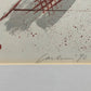Originelles Schreibmaschinen-Stillleben – Künstlerische Lithografie von 1990