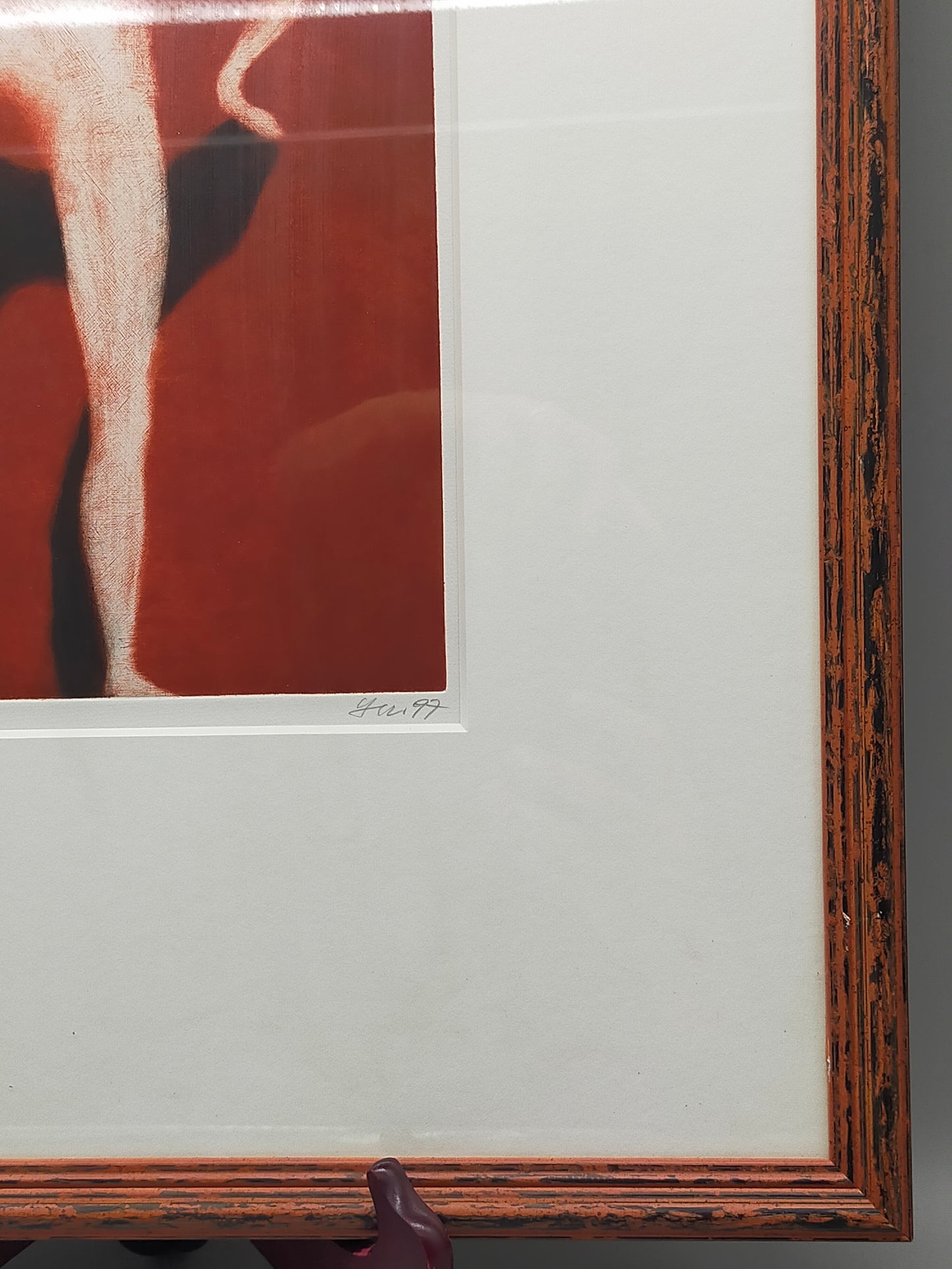 Abstrakte Kunstgrafik „Figur“ – Limitierte E.A. Edition von 1997