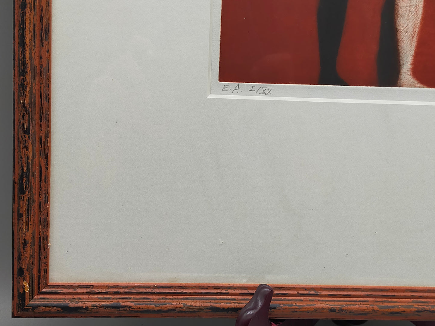 Abstrakte Kunstgrafik „Figur“ – Limitierte E.A. Edition von 1997