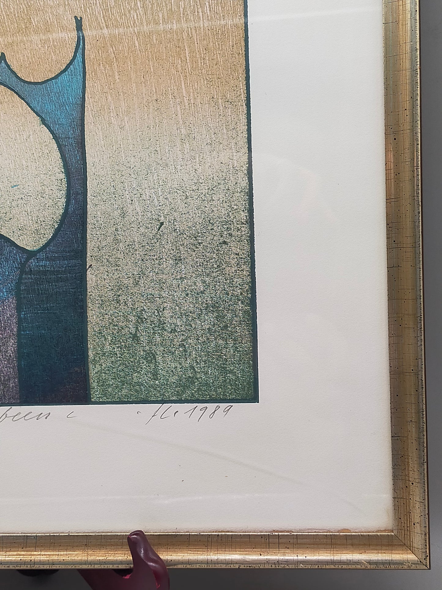 Exklusiver Holzdruck von Franz Eggenschwiler – „Schinkelbein“ (1989)