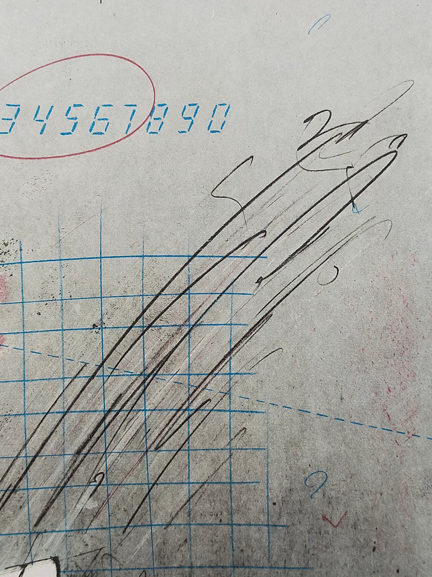 Abstrakte Kunst Grafik - Signierte Lithografie im Holzrahmen
