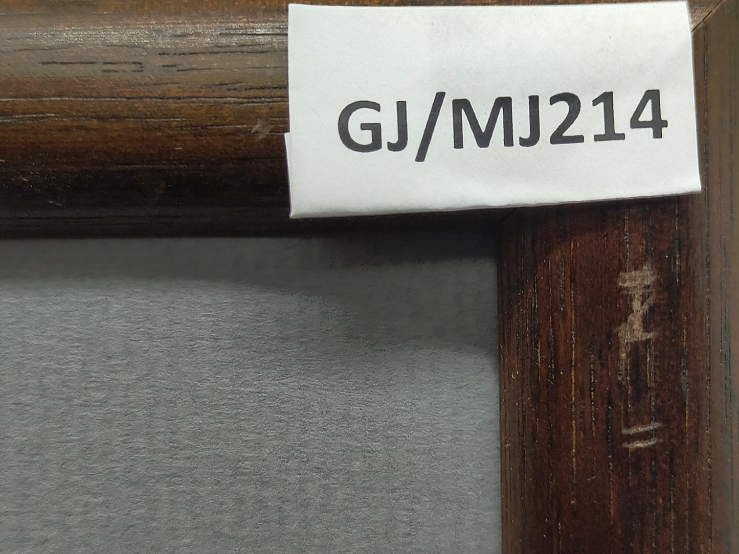 Abstrakte Kunst Grafik - Signierte Lithografie im Holzrahmen