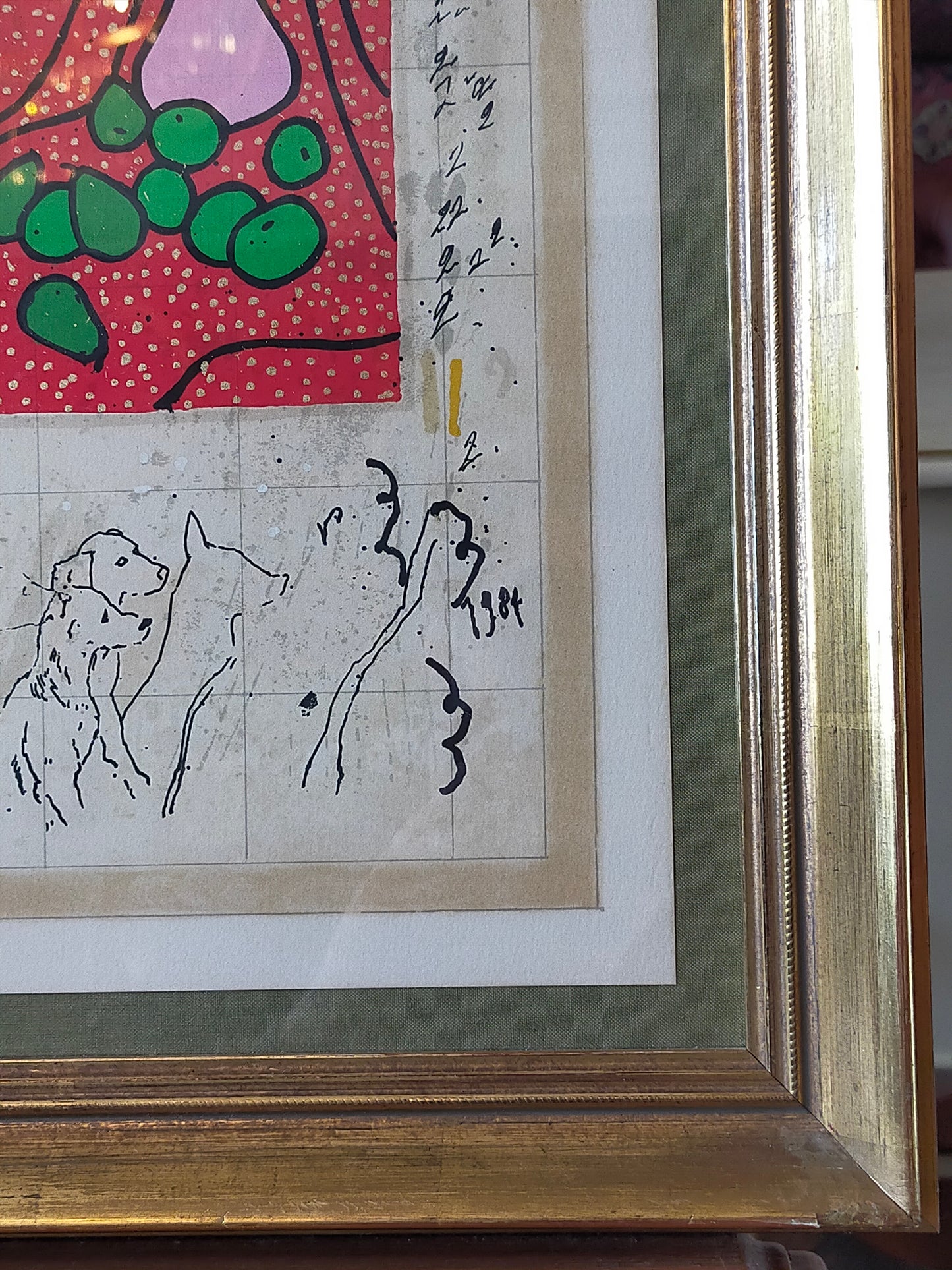 Michael Eisemann Lithografie „ma petite Cherie“ – Modernes Kunstwerk 1984