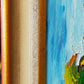 Expressives Sonnenblumen Ölgemälde – Impasto Stil im Goldrahmen