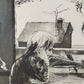 Original Grafik "Phantasie und Wirklichkeit" – Signiert von G. Meister '74