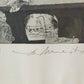 Original Grafik "Phantasie und Wirklichkeit" – Signiert von G. Meister '74