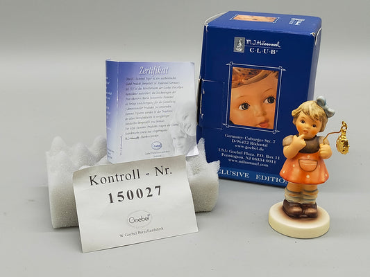 Exclusive - E : Goebel Hummel Figur Bring uns Glück Mit OVP und Zertifikat