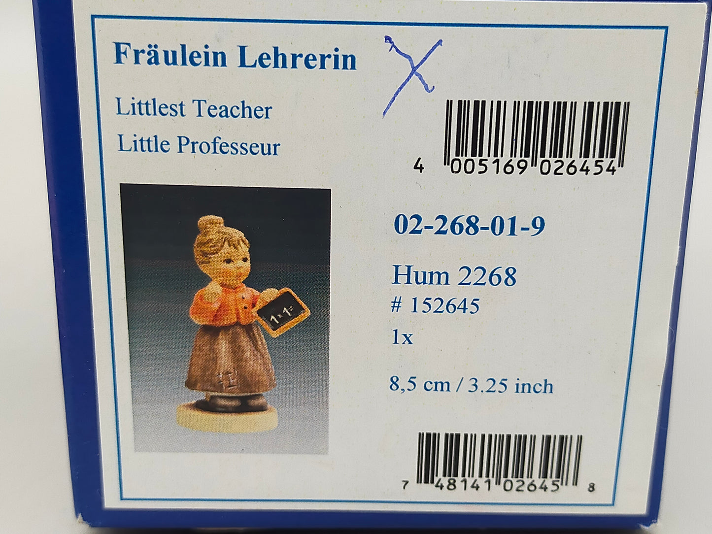 Goebel Hummel Figur "Fräulein Lehrerin" – Mit Original Verpackung und Zertifikat