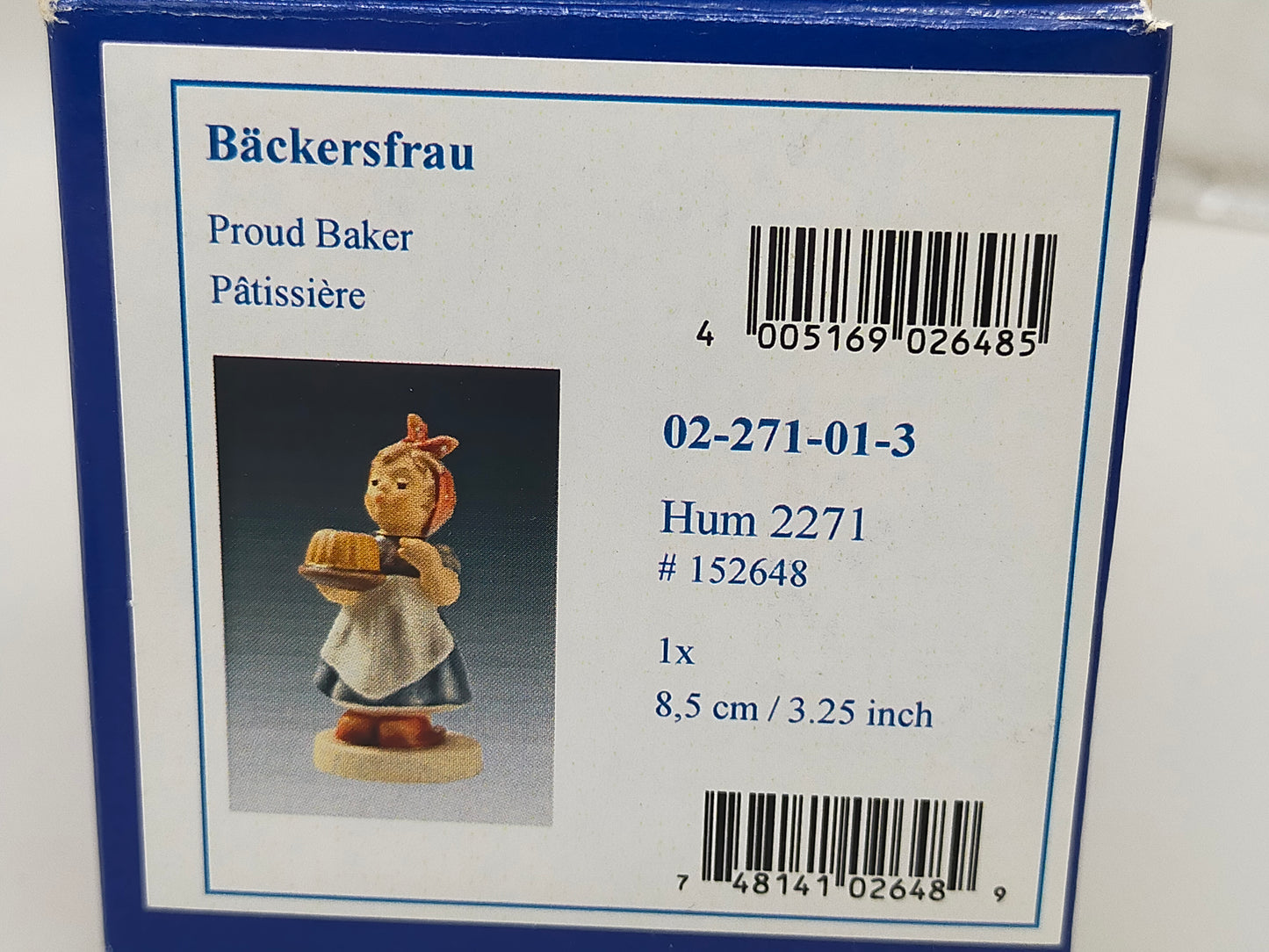 Goebel Hummel Figur Bäckersfrau Proud Baker Mit OVP und Zertifikat