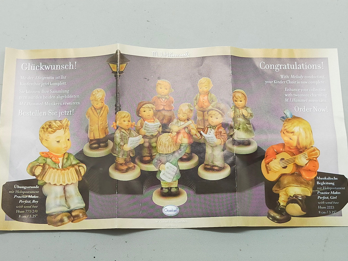 Goebel Hummel Figur "Dirigentin Melody" – Mit Original Verpackung und Zertifikat