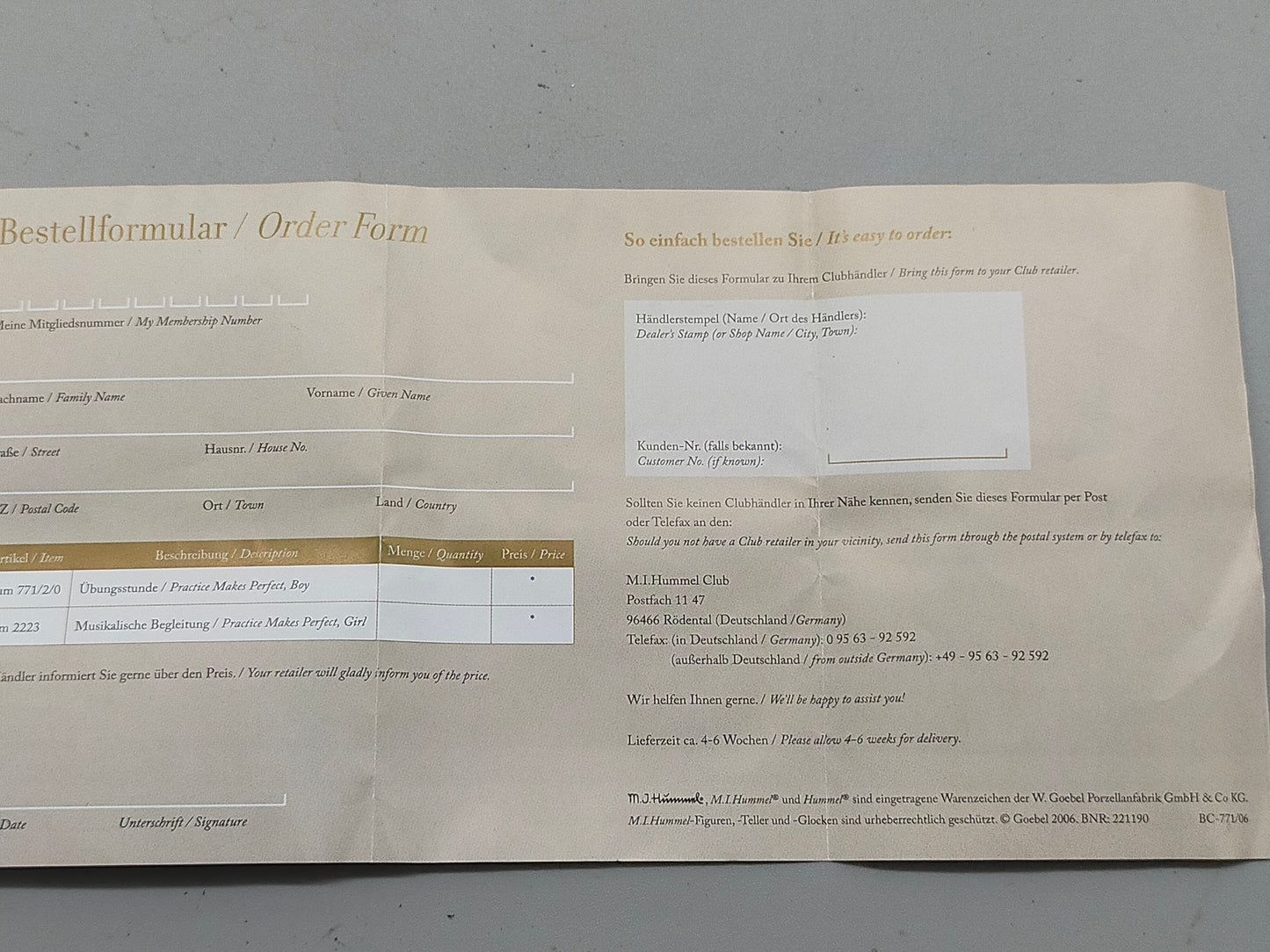 Goebel Hummel Figur "Dirigentin Melody" – Mit Original Verpackung und Zertifikat