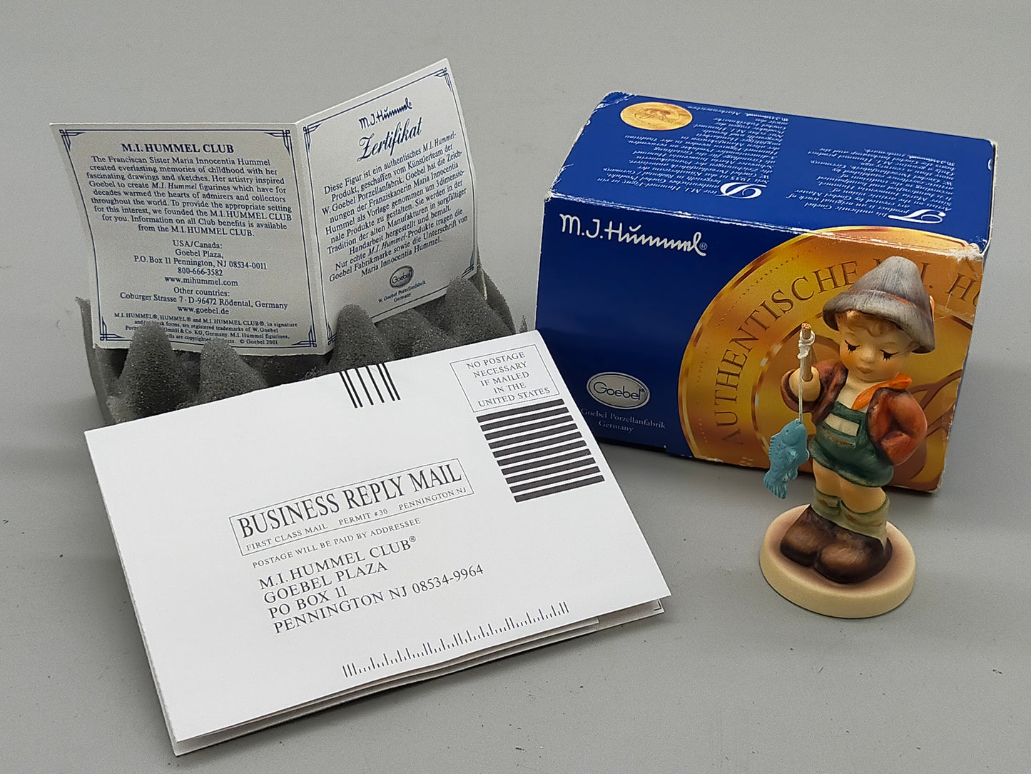 Goebel Hummel Figur "Nachwuchsangler" – Mit Original Verpackung und Zertifikat