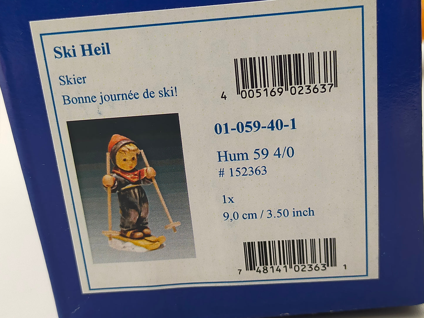 Goebel Hummel Figur "Ski-Heil / Skier" – Mit Original Verpackung