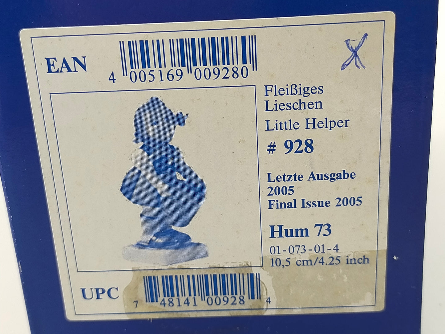 Goebel Hummel Figur Fleißiges Lieschen Mit OVP und Zertifikat
