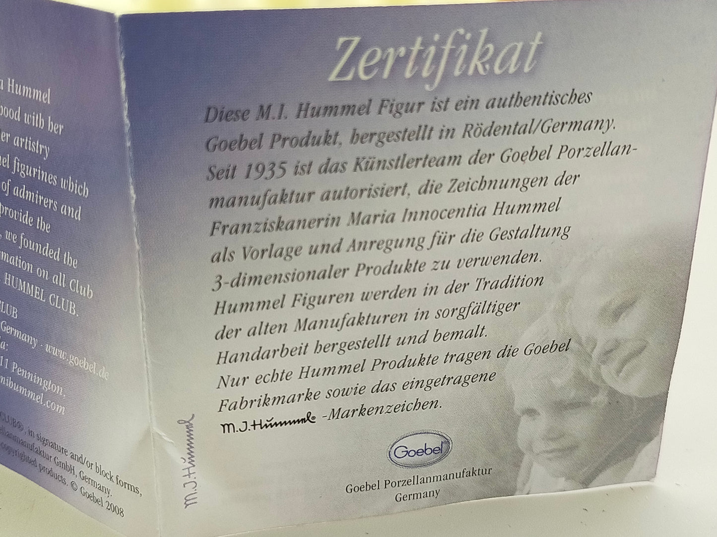 Goebel Hummel Figur "Eilbotin" – Mit Original Verpackung und Zertifikat
