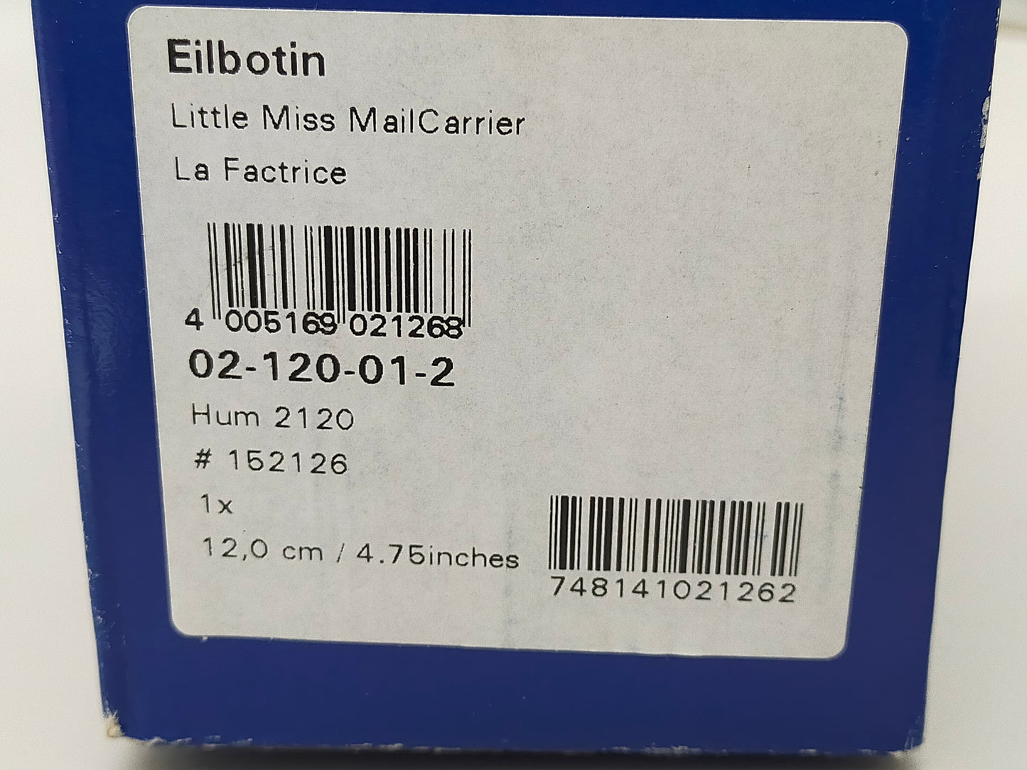 Goebel Hummel Figur "Eilbotin" – Mit Original Verpackung und Zertifikat