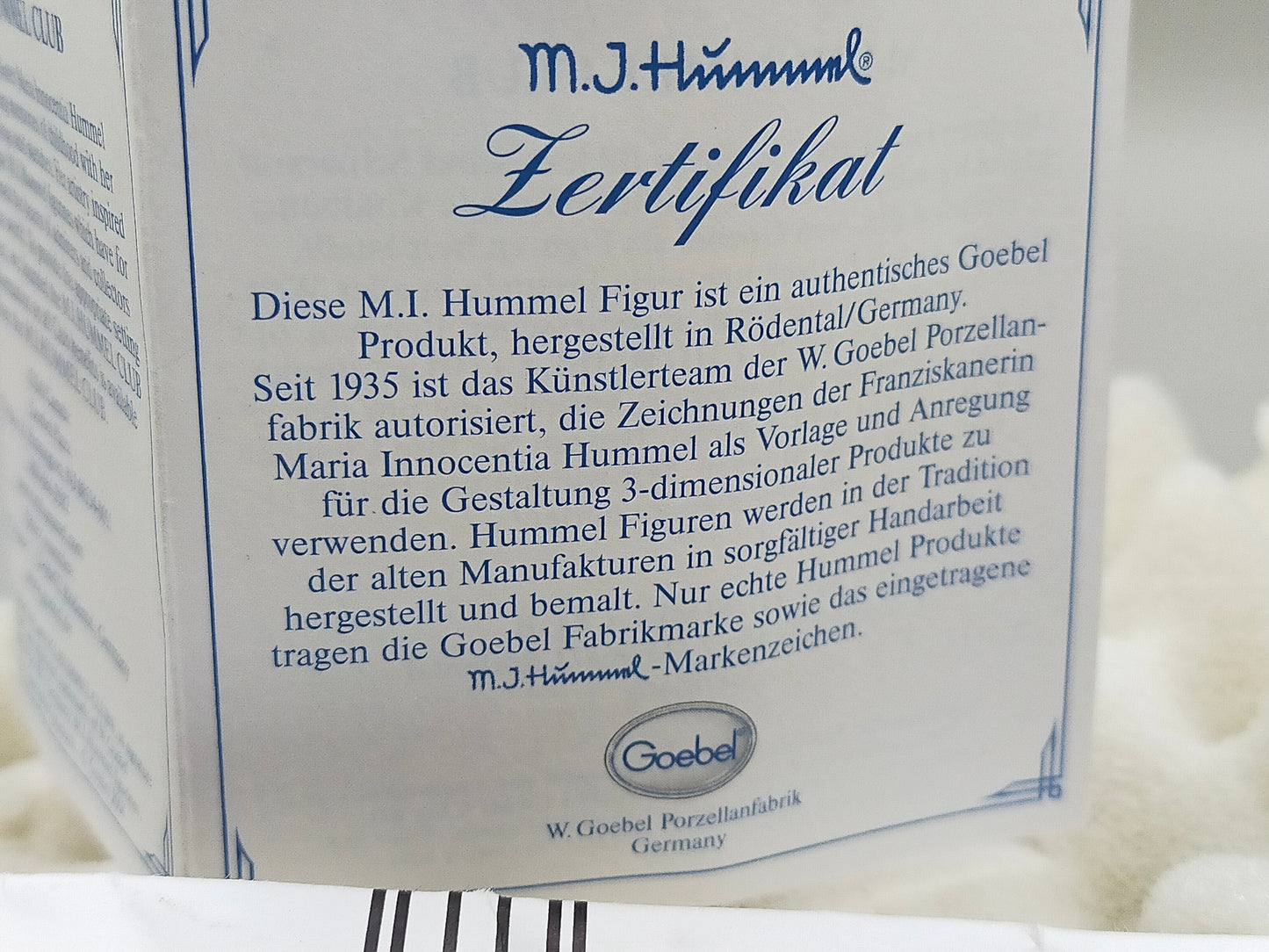 Goebel Hummel Figur Zwick mich nicht Mit OVP und Zertifikat