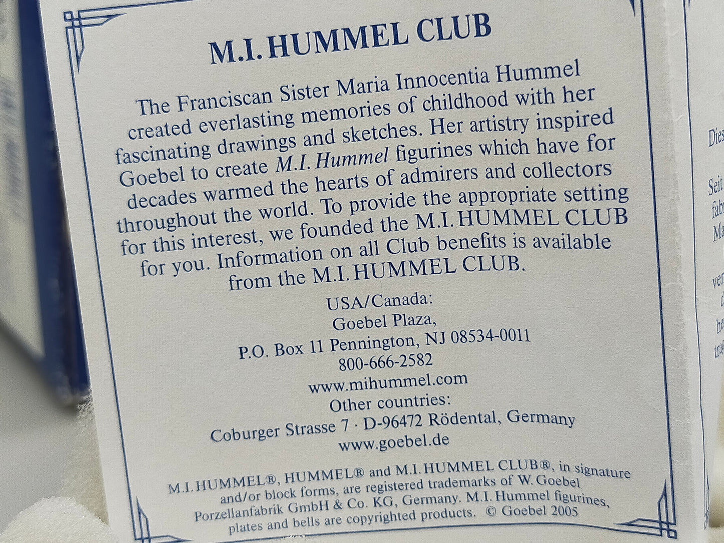 Goebel Hummel Figur "Nachtwächter" – Mit Original Verpackung und Zertifikat