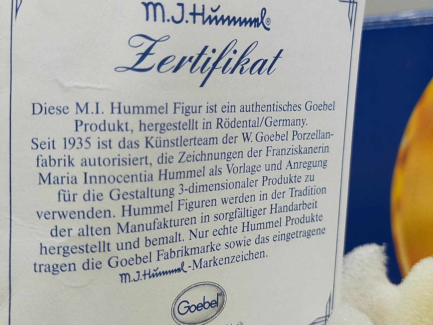 Goebel Hummel Figur "Nachtwächter" – Mit Original Verpackung und Zertifikat