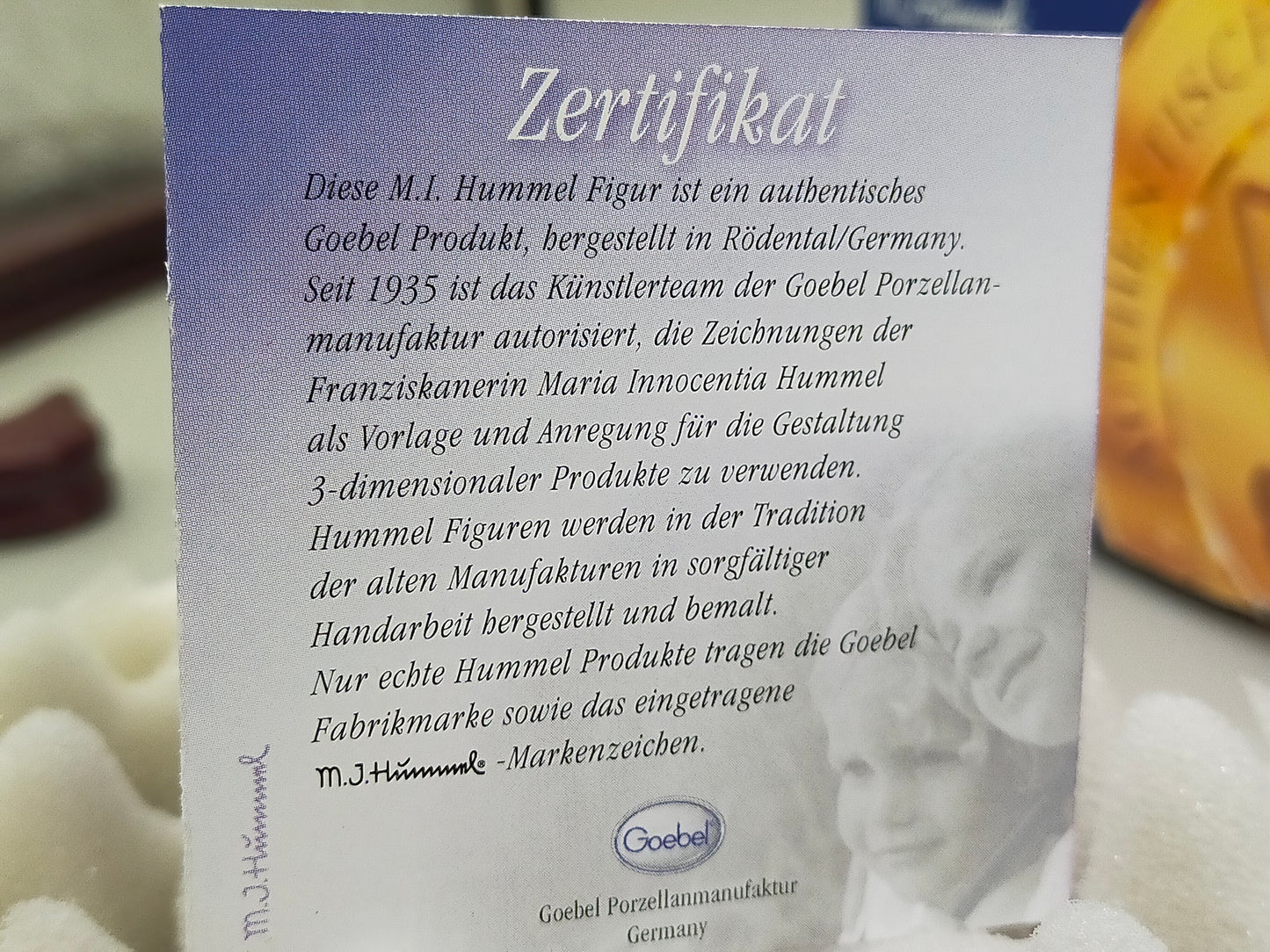 Goebel Hummel Figur "Mein erster Schlitten" – Mit OVP und Zertifikat