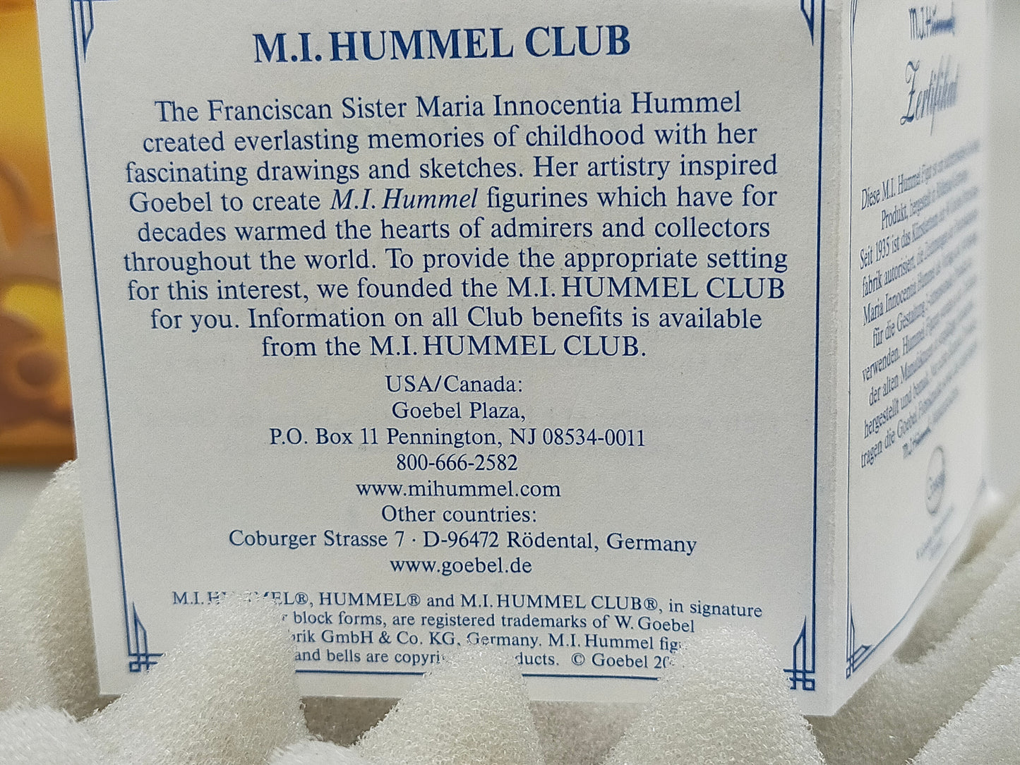 Goebel Hummel Figur "Fehlt noch was?" – Mit Original Verpackung und Zertifikat