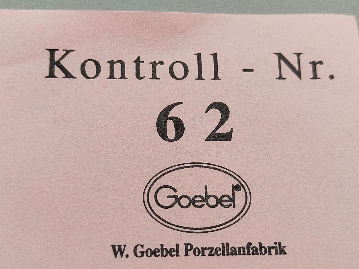 Goebel Hummel Figur Merk Dirs Halt Mit Original Verpackung und Zertifikat