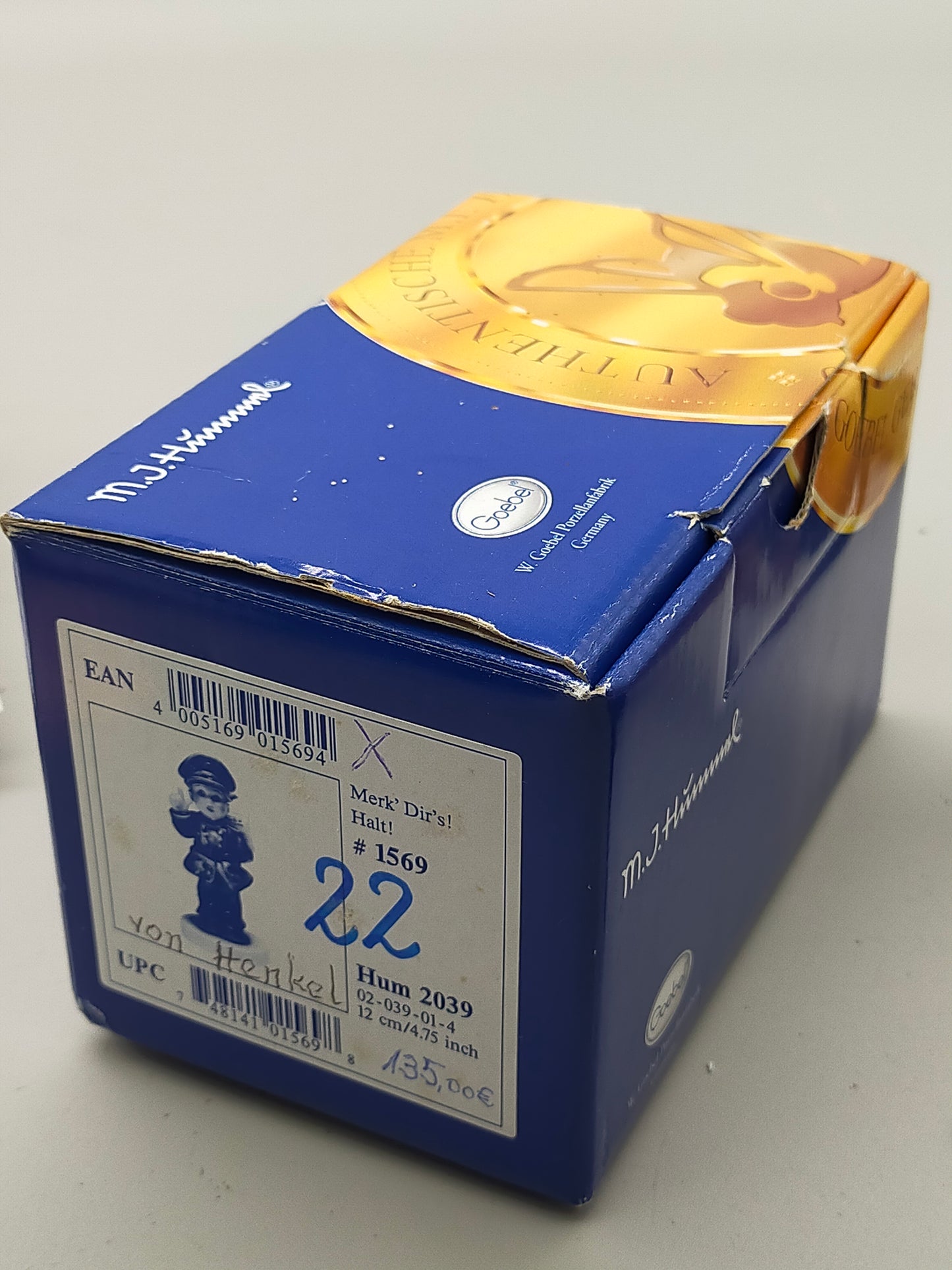 Goebel Hummel Figur Merk Dirs Halt Mit Original Verpackung und Zertifikat