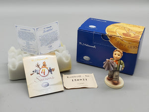 Goebel Hummel Figur "Regnet's?" – Mit Original Verpackung und Zertifikat