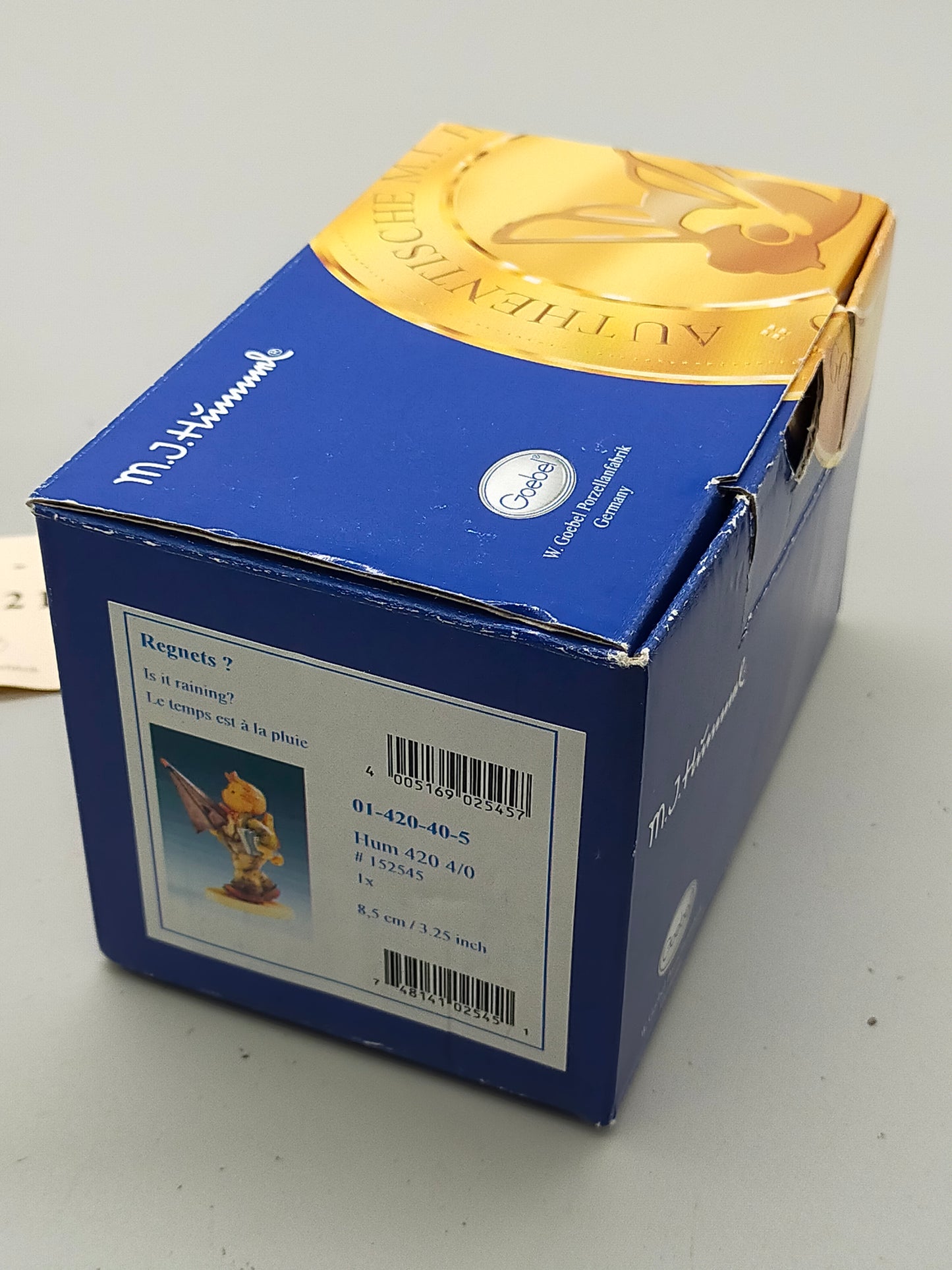 Goebel Hummel Figur "Regnet's?" – Mit Original Verpackung und Zertifikat