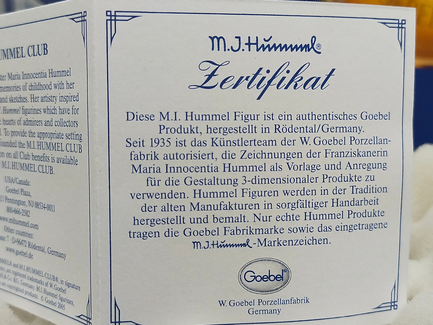 Goebel Hummel Figur "Apple Tree Girl" – Mit Original Verpackung und Zertifikat